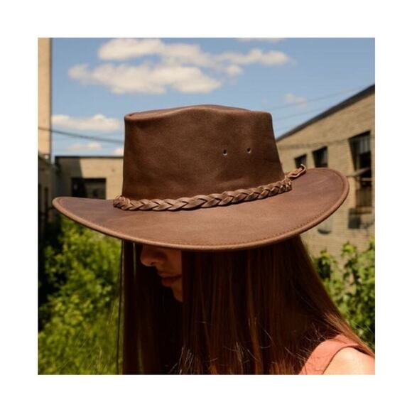 Minnetonka Unisex Brown The Fold Up Hat / Size- Large - Picture 10 of 10